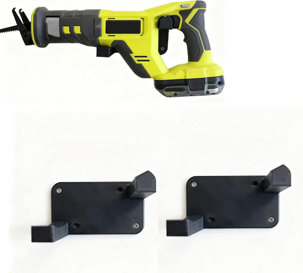 Generic Sturdy Reciprocating Saw Holder Mount - Secure Wall or Bench Storage for