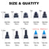 TWTADE 202PCS Micro Momentary Tactile Push Button Switch Assortment Kit 10 Values 4 Pins
