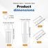 CQDAXUMY 220Pcs 0.75" 0.6" Plantation Shutter Repair Kit, Spring Loaded Plantation Shutters Pins, & Tilt Rod Louver