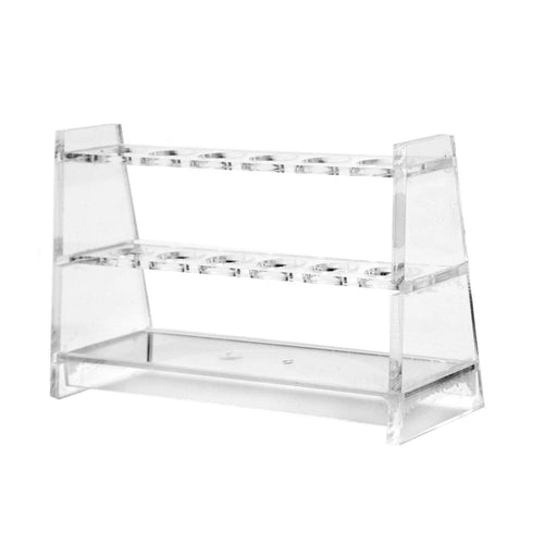 Acrylic Plastic Test Tube Rack Holder for 15ml 25ml Tubes, Lab Tube Racks for Laboratory Exhibition Bar (10ml, 6