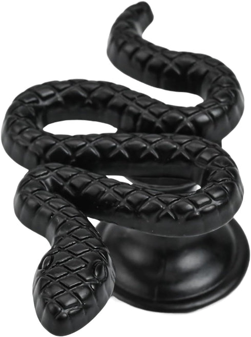 AugustknowU Door Knob Push Pull Door Knob Zinc Alloy Snake Handle Snake Small Snake Handle Single Hole Handle Wardrobe