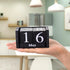 GDYOOSHOW Compact Black Wooden Desk Calendar for Month and Date Display
