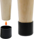 32 0.75 Inches Antrader Pcs Black Plastic Furniture Chair Leg Caps PVC Plastic Feet Protector Pads Furniture Table