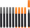 PATIKIL Dry Erase Marker Pens, 10 Pack Orange + Gray Ink Fine Point Low Odor Whiteboard for Office Home Classroom