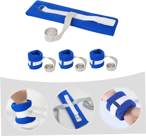 8pcs Gatuida Adjustable Patient Wrist and Ankle Straps for -Release Fix Bands for Elderly and Disabled for Hospital