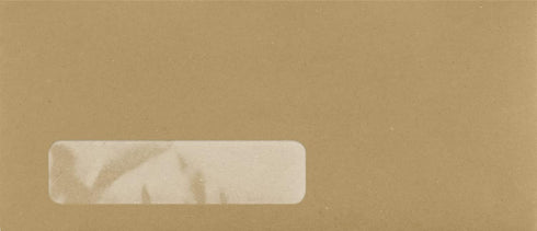 LUXPaper #10 Business Window Envelopes, 4 1/8" x 9 1/2", Grocery Bag Brown, 70lb Text, 50 Qty