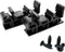 50 Sets C45 DIN Rail PCB Mounting Black Bracket Holder Clips for 35mm or 15mm Din Rail
