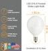 G16.5 Bulb Dimmable 5W (40W 350 E12 2700K Pack 3 Diodesy- LED Light Frosted Globe Shape Equivalent) Lumen Candelabra