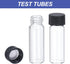 PATIKIL 50 Pack 4ml Clear Glass Vials, Sample Vials with Screw Cap, Leak-Proof Liquid Sample Glass Vial for Lab