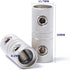 4 Guage Wire Splice Connectors 4 AWG Battery Cable Splicing Amplifier Wire Butt Connector Nickel Plated Brass 4PCS with Heat Shrink Tube