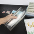 Clear A5 Binder, PVC Budget Binder, Transparent Notebook Shell, Snap Button Closure, 6 Rings