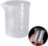100ml/3.4oz Plastic Graduated Beaker (3 Pack), Transparent PP Measuring Cup Mixing Cup for Kitchen Lab by Waziaqoc