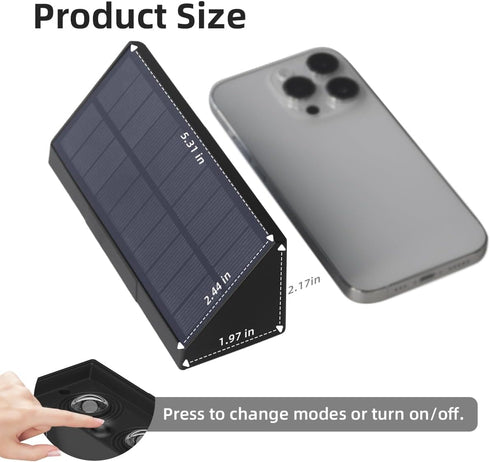 3 (1 Pack) Solar Wall Lights Outdoor, LED Lenses Fence Lights Solar Powered Outdoor Waterproof Warm White, Dusk to Dawn