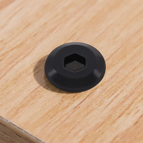 Glvaner 1/4-20 3 10 304 18-8, x Furniture Connector Bolts and Barrel Nuts Kit - Pairs, Stainless Steel Black Coated