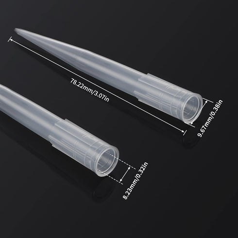 FOUR E'S SCIENTIFIC 1mL Pipette Tips - Universal 1000ul Sterile Pipette Tips Racked Non-pyrogenic DNAse/RNAse Free Autoclavable 1 Rack 96 Tips