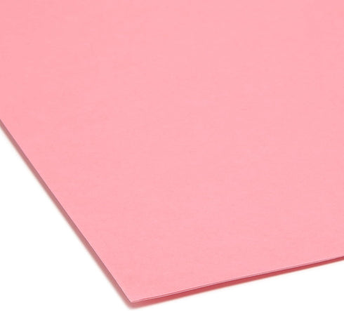 Smead SuperTab File Folder - Oversized 1/3-Cut Tab, Letter Size, Dark Pink, 12 per Pack