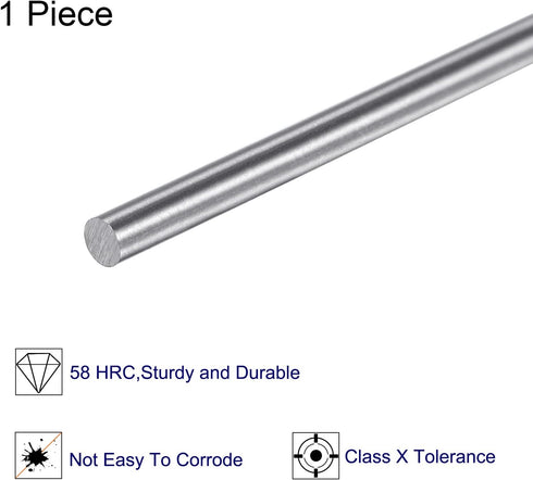 HARFINGTON 0.0622" Pin Gage, 1.58mm Diameter Metric Tolerance Class X Plug Gage Pin for Bearing Steel