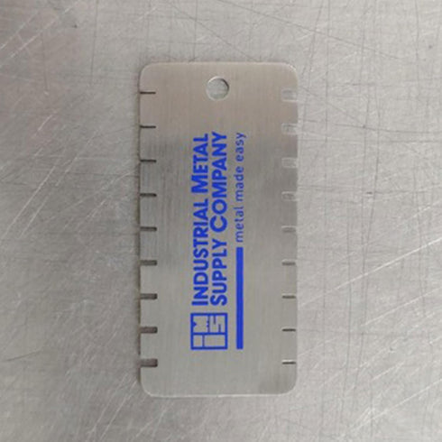 Professional Stainless Steel Thickness Measurement Tool, Double Scales for Aluminum Sheets, Home Use