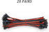 KWMSTPLT 20 2 WS2812B WS2811 SK6812 15cm 22 Pairs SM JST PIN Wire Connector Cable for LED Strip Lights, AWG Male