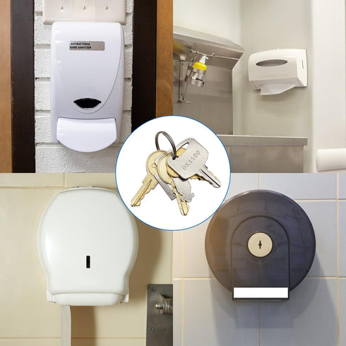 AYWFEY 6 1100, 2055, 74, 770301, E114 Pcs Universal Paper Towel Dispenser Key, Replacement Key Compatible with Tork SCA