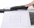 Long Reach Stapler, 2000 Staples & Stapler Remover, Full Strip, 20-25 Sheet Capacity, Black with Built-in Ruler