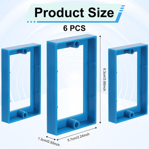 6pcs Electrical Box Extender, 1/2" Single Gang Receptacle Outlet Box Extenders for Electrical Box and Switches