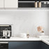 Matte Marble Contact Paper for Countertop Peel and Stick 15.8''x78.7'' Waterproof White for Cabinets, Backsplash