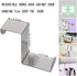 8 PCS Over The Door Hooks, Z-shaped Reversible Sturdy Hanging Hooks, Hold up to 11Lbs, Stainless Steel