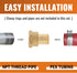 SUNGATOR 6-Pack NPT Female Threaded Adapter Crimp Fitting, 1" x 3/4", No Lead Brass