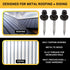 Acorn Metal-Wood Roofing Screws #9 x 1.5", Black, Bag of 250 Pieces