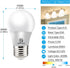 Energetic Lighting LED Refrigerator Bulb 40 Watt Equivalent, 4000K Cool White, Dimmable A15 Ceiling Fan Light Bulbs, E26 Base, UL Listed, 6 Pack by Energetic Lighting