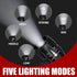 Vocect 3 Set, Pcs Mini Flashlights, High Lumen Pocket Tactical Flashlight Adjustable Focus Zoom Torch Lights Powered by