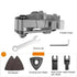 Angle Grinder Converter Kit, Oscillating Tool Adapter with Tungsten Steel Blade Power Tool Accessories