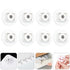 8pcs Set Ciieeo Adhesive Case Wheels Sticky Swivel Caster Rollers for Storage Boxes Furniture Cart Rolling Support