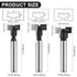 UTRUSTTO Set 1/4 Inch 6 1/4, 5/16, 3/8, 9/16, 1/2, 5/8 inch Keyhole Router Bit Shank, Pieces T Slotting Router Bits