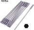 Utoolmart H4 Magnetic Hex Head Screwdriver Bits, 1/4 Inch Hex Shank, 150mm Length S2 Power Tools (10Pcs)