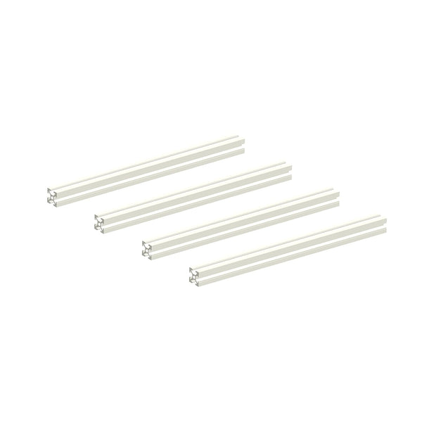 2020 Aluminum Extrusion Profile, European Standard Linear Rail, 200mm, 4PCS-Silver for DIY 3D Printer