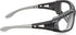 Boll Safety Tracker Safety Eyewear, 253-TR-40085, Black/Gray Polycarbonate + TPE Full Frame, Clear Lens