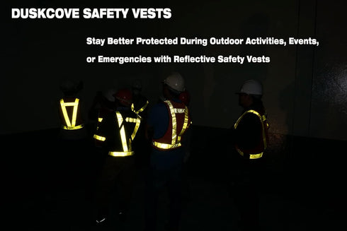 2 Pack Hi Vis Safety Vests, Adjustable Neon Color High Visibility Reflective Gear for Traffic Control