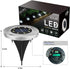 ZGWJ Solar Ground Lights,8 LED Disk Lights Upgraded Outdoor Garden Lights Landscape Lights for Lawn Pathway Yard Deck Patio Walkway White, 8 Pack by ZGWJ