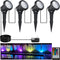 Spotlights Outdoor, RGB Color Changing Landscape Lights 12W 800lm 120V Plug in