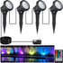 Spotlights Outdoor, RGB Color Changing Landscape Lights 12W 800lm 120V Plug in