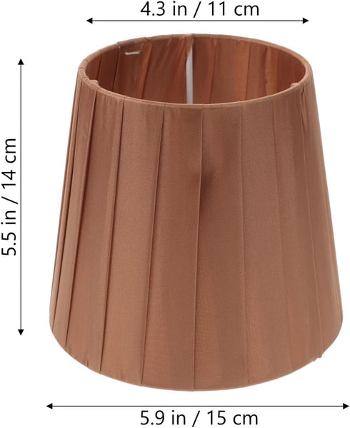 5.90X5.51X4.33 KALLORY Clip on Small Cloth Lampshade in for Table Lamp Floor Lamp Harp Holder Light Shade Accessory