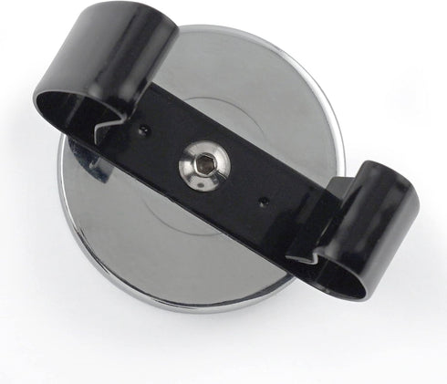 Master Magnetics Ceramic Round Base Magnet with Black Spring Clamp, 2-Pack, 35 lb Pull Each
