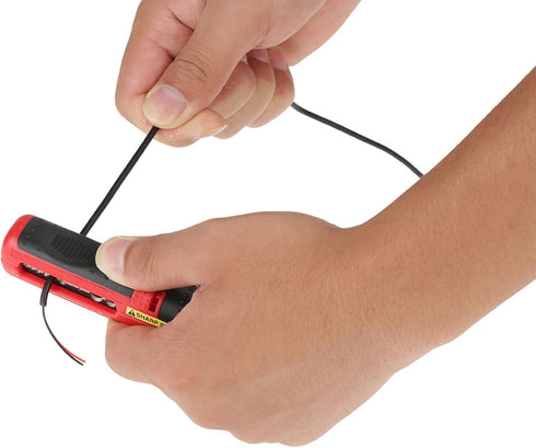 Wire Stripper Tool with SK5 Steel Blade, Self Adjusting Dismantling Stripper, Safety Lock, TPR and ABS Handle