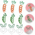 STOBOK 9pcs Carrot Paperclip, Fun Cartoon Paper Clips, Decorative Small Binder Clips, Mini Paper Fruit Decor