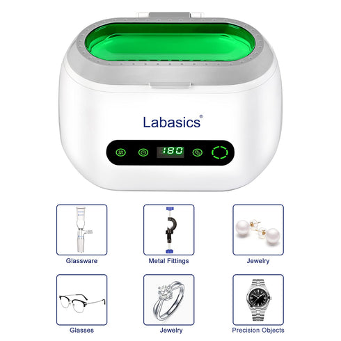 Ultrasonic Cleaner, Professional Compact with Digital Timer for Laboratory Instruments, 600 ml