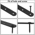 Luomorgo 16 5" 3", Pcs L Shaped Brackets for Shelves - Heavy Duty Steel, Decorative Corner Brace Joint, Right Angle