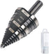 1/4 to 1-3/8 Inch Step Drill Bit, M2 High Speed Steel for Hole Drilling in Various Materials