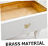OUNONA Drawer Knob Solid Brass Nautilus Shape Door Knob Unique Retro Brass Cabinet Handle for Drawers Cabinets